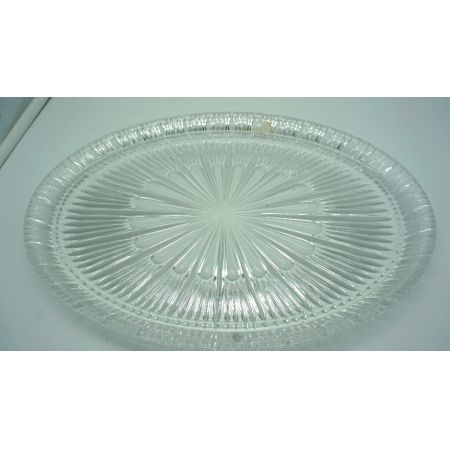 Vintage Tischdekoration Platte mit edlem Glaseinsatz