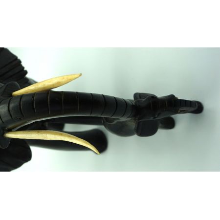 Figur Schwarzer Holzelefant 