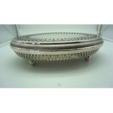 versilberter Tischwärmer Stove aus Frankeich