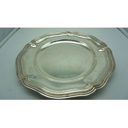 Antike Tischschale versilbert Vintage Frankreich