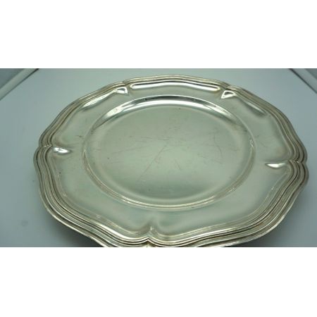 Antike Tischschale versilbert Vintage Frankreich