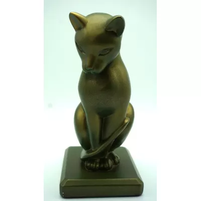 Resine Vintage Katzenfigur aus Frankreich