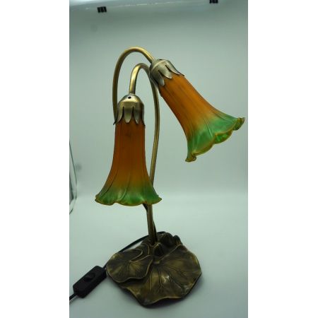 Franz. Vintage Stehlampe "Orange Tulip"