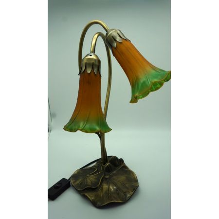 Franz. Vintage Stehlampe "Orange Tulip"