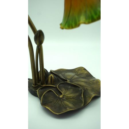 Franz. Vintage Stehlampe "Orange Tulip"