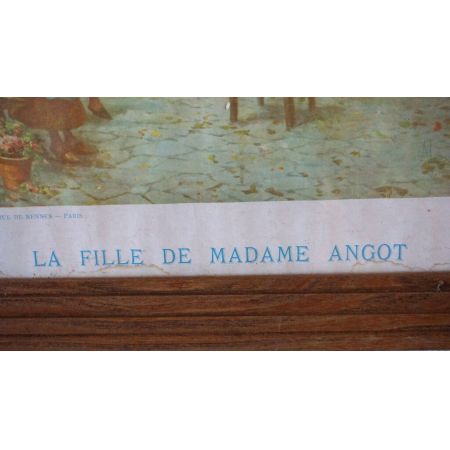 Antiker franz. Druck "La Fille de Madame Angot"