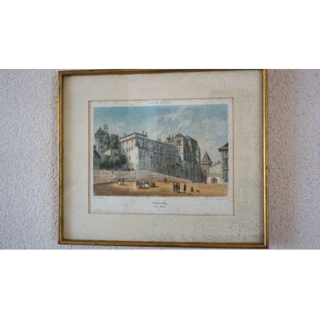 Bild "Vue de Savoie" Lithog Frankreich Chambery  