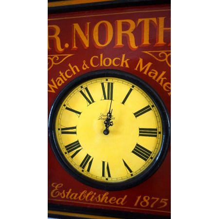 Engl. Pubsign Watch & Clock Maker Holz