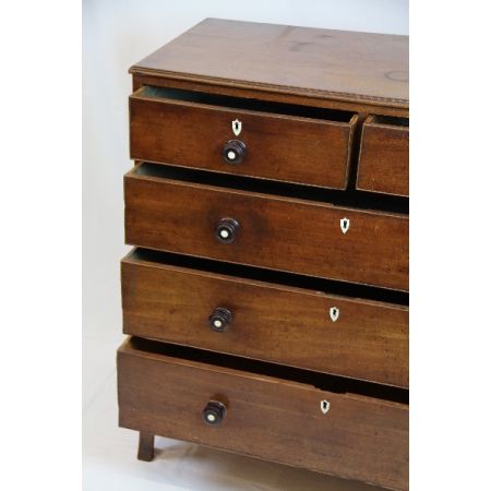 Viktoriansiche Massivholz Mahagoni Kommode, ca. 1890