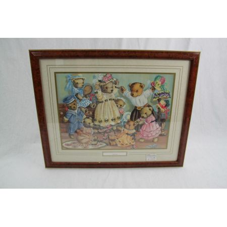 Wandbild Malerei Bärenfamilie