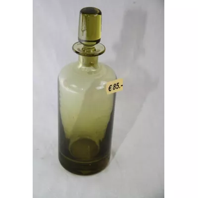 Glasflasche mit Verschluß grün Victorian 