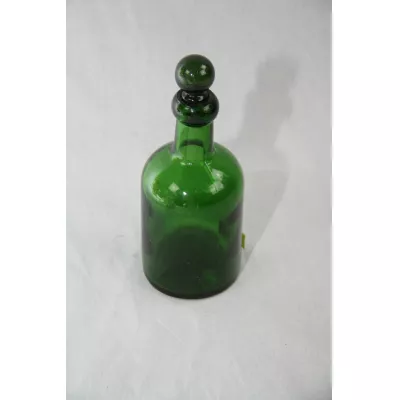 Glasflasche mit Verschluß grün, Victorian 