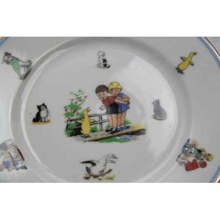 Kinderteller von Limoges "Ente"