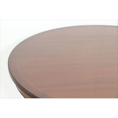 Kleiner runder Esstisch in Mahagoni, englischer Stil