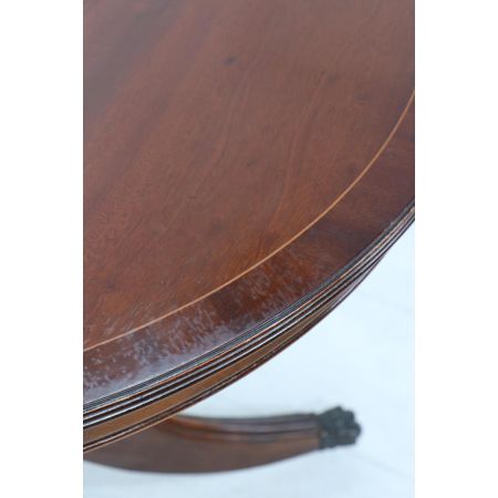 Kleiner runder Esstisch in Mahagoni, englischer Stil