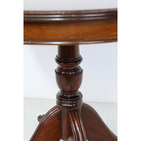 Kleiner runder Esstisch in Mahagoni, englischer Stil