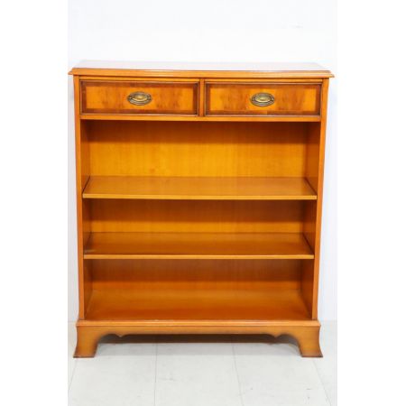 Kleines Heldense Bücherregal / Open Bookcase mit 2 Schubladen, in Eibe