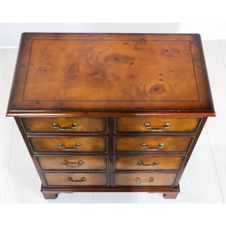 Massivholz Sideboard im Edwardianischem Stil, Wurzelholz Schrank