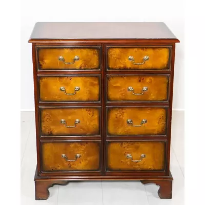 Massivholz Sideboard im Edwardianischem Stil, Wurzelholz Schrank