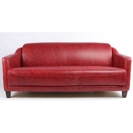 Ledersofa Dreisitzer "Gentleman"