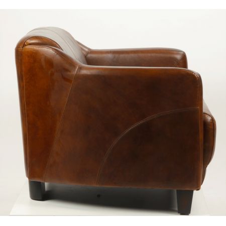 Klassisches Ledersofa Echtleder "Gentleman Canape"