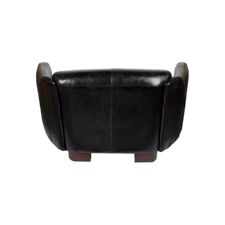 Ledersofa Clubsofa Echtleder "Gentlemans Black"