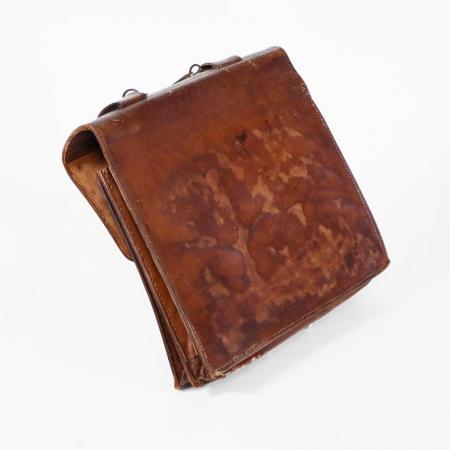 Antike Aktentasche aus solidem Leder