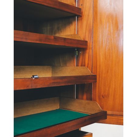 Linen Press, Wäscheschrank, Kleiderschrank antik aus Mahagoni, Viktorianisch