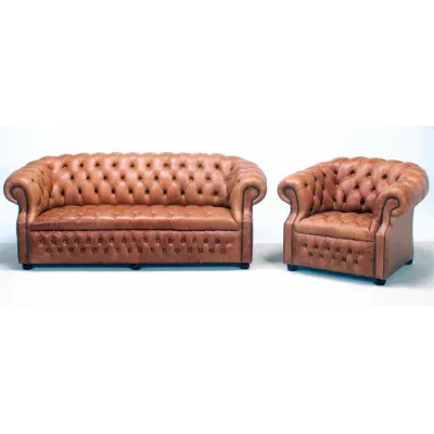 "Edinburgh" Chesterfield Sofa 2-Sitzer Buttonseat