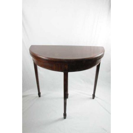card table demi lune Edwardian 1890-1910 Original