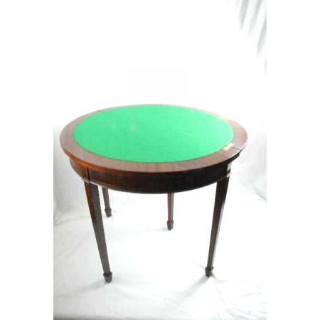 card table demi lune Edwardian 1890-1910 Original