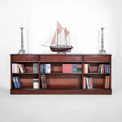 Mahagonim Bücherregal/Sideboard