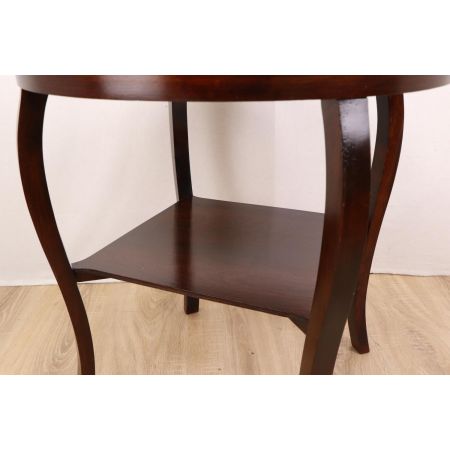 Mahagoni Lampentisch der 1930er Jahre mit außergewöhnlicher Form