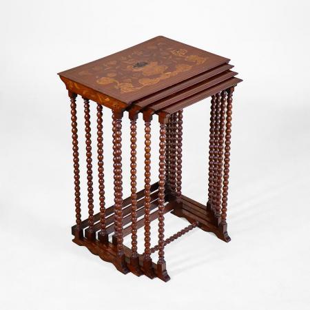 Late Georgian Inlay Nest of Tables