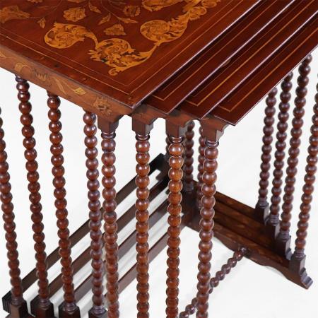 Late Georgian Inlay Nest of Tables