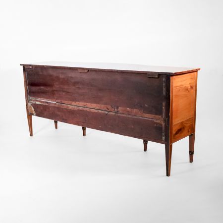 Bow fronted Sideboard aus Mahagoni mit Amphoren Intarsien, Victorian Buffet, Anrichte, Konsolenschrank