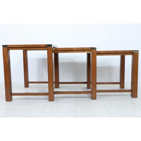Maritimes Nest of Tables im Military Style in Eibe