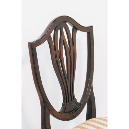 Georgianischer Shieldback Chair / Stuhl aus Mahagoni Massivholz