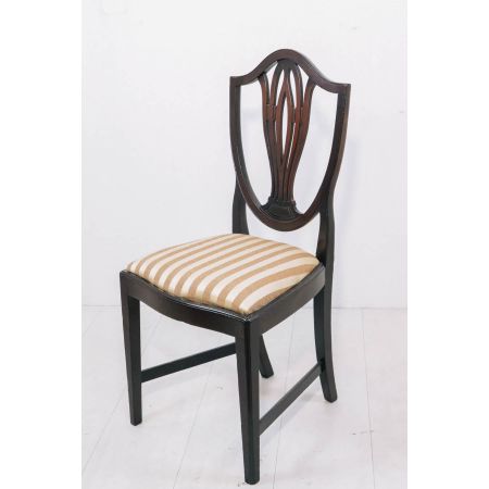Georgianischer Shieldback Chair / Stuhl aus Mahagoni Massivholz