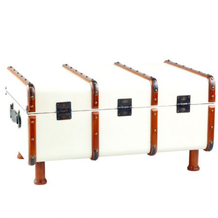 Authentic Models Truhe - Stateroom Trunk, Off White, Sofatisch MF040OW