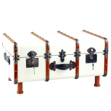 Authentic Models Truhe - Stateroom Trunk, Off White, Sofatisch MF040OW