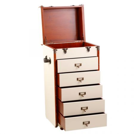 Authentic Models Kofferschrank groß, Stateroom Drawers Large Off White MF159OW