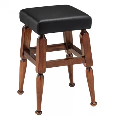 Authentic Models Mayan Low Barstool, Schwarz MF174