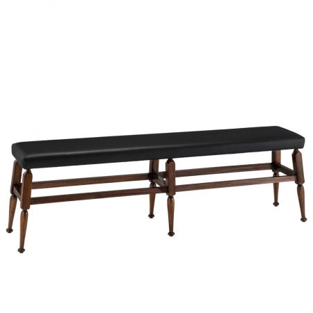 Authentic Models Mayan Bench Stool, Schwarz MF176