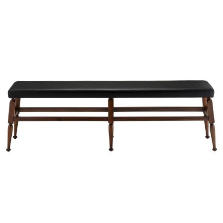 Authentic Models Mayan Bench Stool, Schwarz MF176