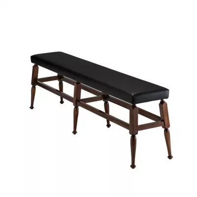 Authentic Models Mayan Bench Stool, Schwarz MF176