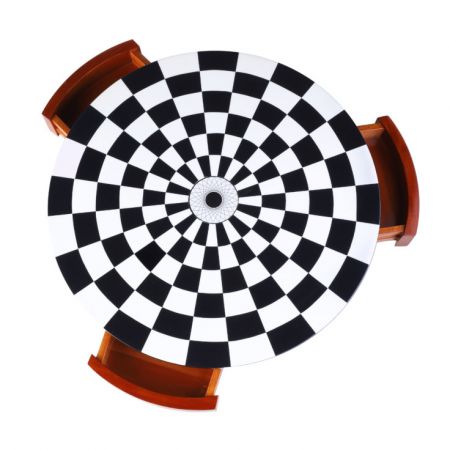 Authentic Models 3-PLAYER CHESS TABLE, kleiner Beistelltisch, Sofa Tisch MF183