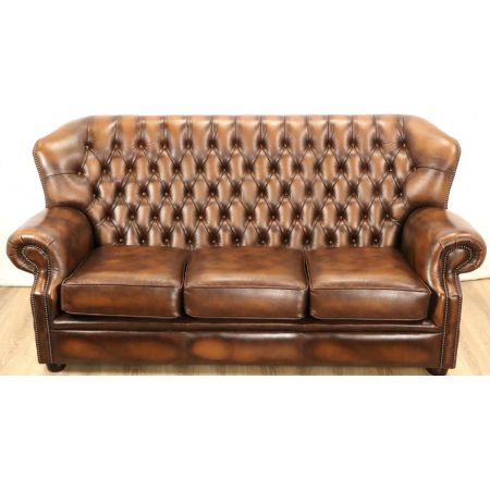Chesterfield Sofa "Kelso Plain Arm" 3-Sitzer
