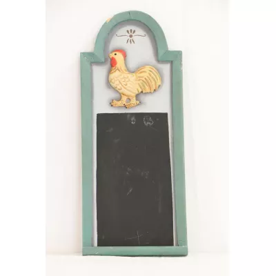 Niedliche Vintage Tafel im Landhausstil, Huhn Motiv