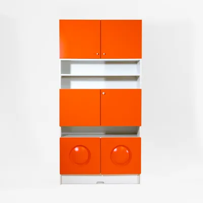 70er Jahre Schrank Noro KS110 von Gwinner Möbel – Original Vintage Space-Age-Schrank